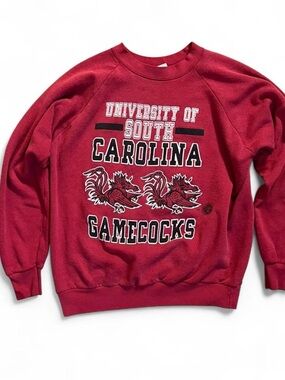 Vintage University of South Carolina Gamecocks Red Crewneck Sweatshirt
